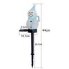 Solar Garden Lights Christmas Decoration Snowman Waterproof Solar Streetlight for Outdoor Ground Plug Light Lawn Landscape Light