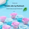 Portable Disposable Jelly Cup Mouthwash - Individually Wrapped for Fresh Breath and Oral Care