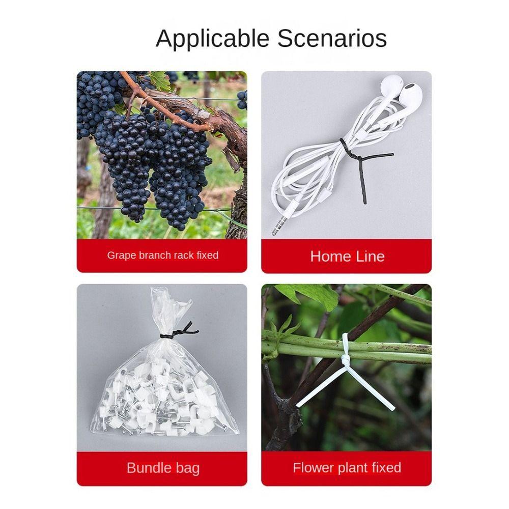 White Twist Ties Black Fix Strings Iron Wire Ties Cable Fasteners