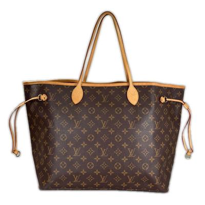 Сумка-тоут Neverfull GM M40157 Коричневая Женская б/у