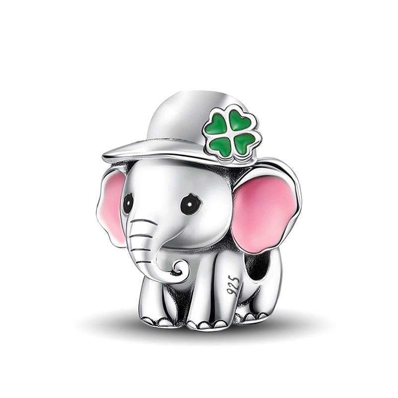 Медь Милый Слон Кошки Шармы Бусины Подходят для Изготовления Браслетов и Ожерелий своими руками Подарок Высококачественной Бижутерии для Женщин