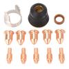 13PCS Set Plasma Cutting Consumables Kit 56811 Nozzle 56576 0.9mm Electrode 56255 Tip for Harbor