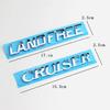 Стайлинг автомобиля, эмблема с буквами L/ANDFREE C/RUISER, логотип, подходящий для T/oyota L/and C/ruiser LC200, наклейка на передний бампер