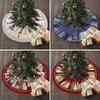 Christmas Tree Skirt Soldier Xmas Tree Pattern Decorative Tree Cover Cozy Tree Skirt Christmas Festival Accessory