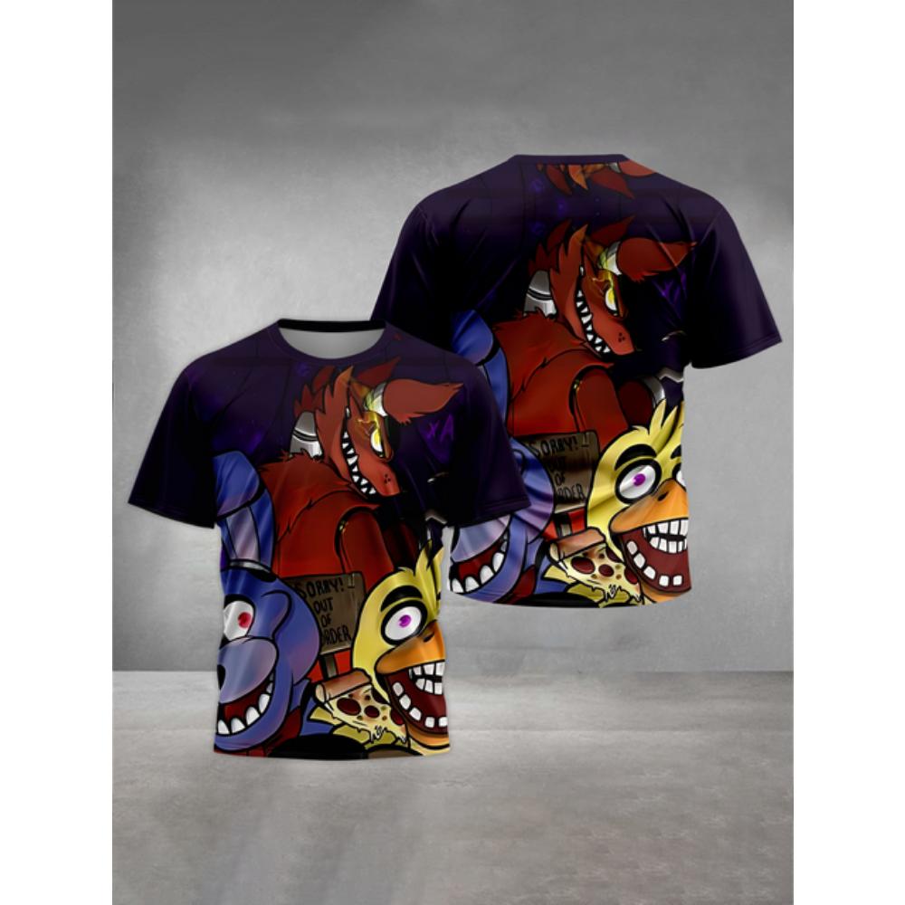 Five Nights Freddys 3D Print Детская одежда от 5 до 14 лет Мужская верхняя одежда для детей Мальчик Девочки Детская футболка Топы Рубашки