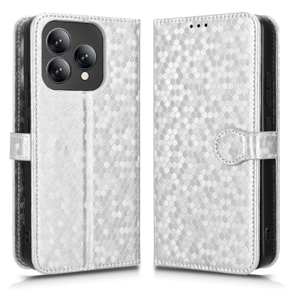 Для Cubot A40 Чехол-кошелек Тиснение точками Искусственная кожа Чехол для телефона с ремешком на запястье