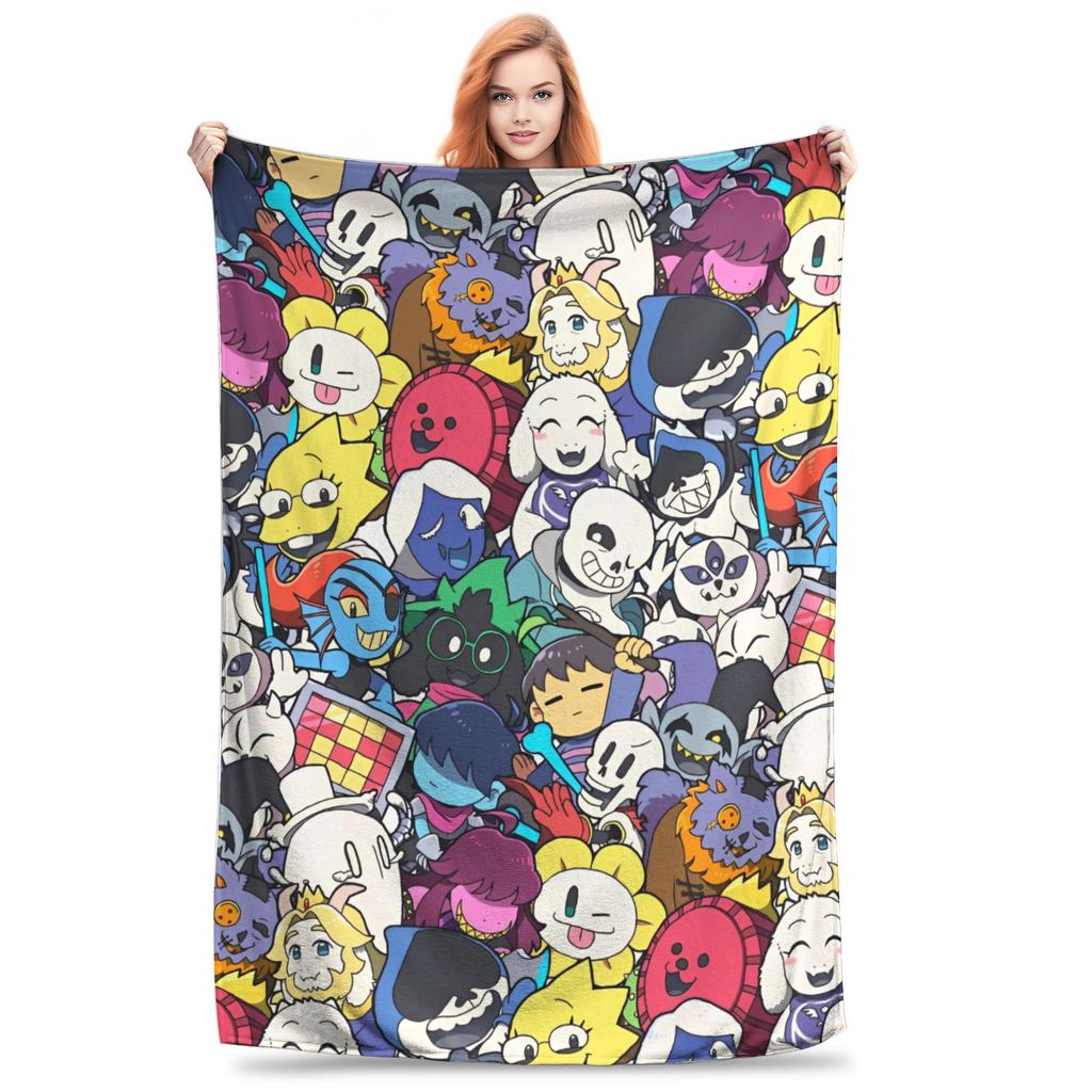 Тенна Deltarune Игровое одеяло Флис Весна/Осень Многофункциональное Мягкое Одеяло-накидка для Кровати Спальни Постельное белье Накидки