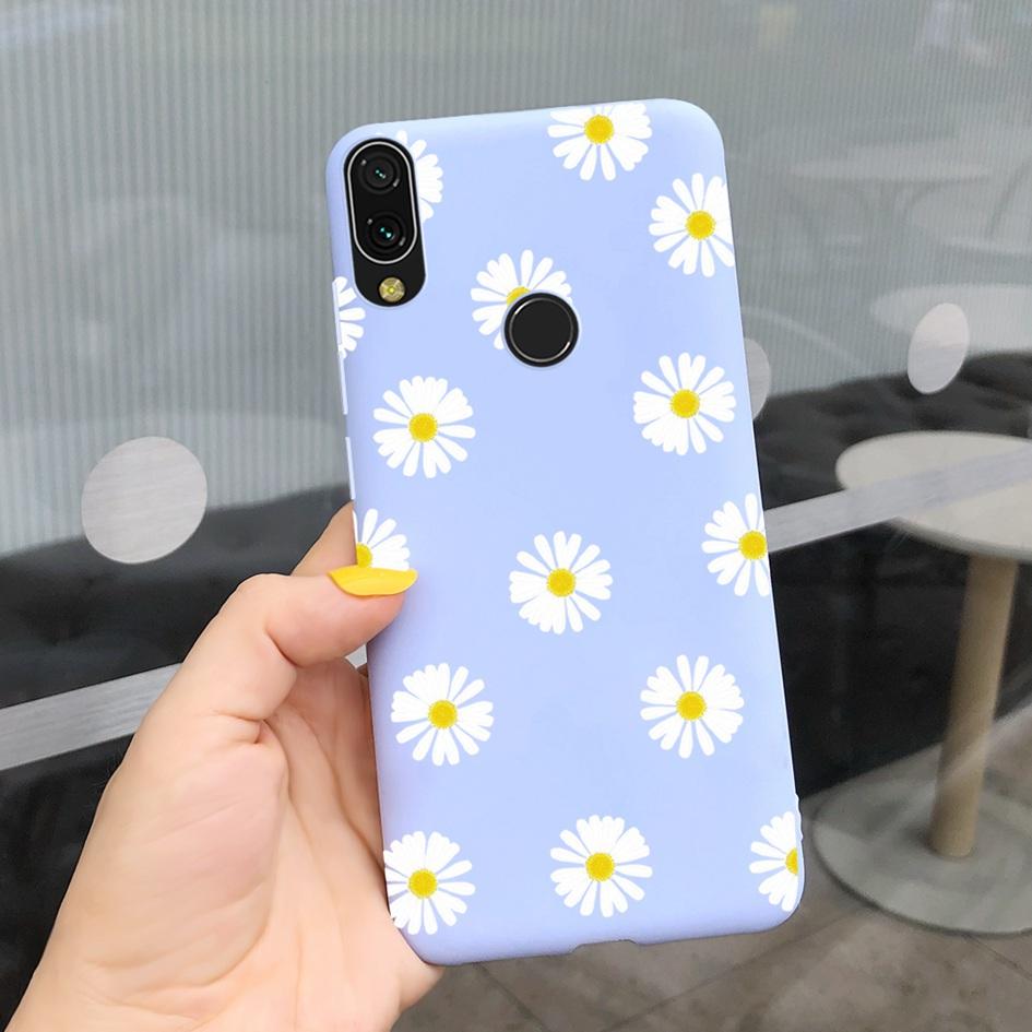 Мягкий чехол для Xiaomi Redmi Note 7 Чехол Funda для Redmi 7 7A Модный силиконовый чехол-подсолнух для Redmi Note7 Pro Задняя крышка