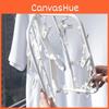 Portable White Plastic Clothes Hanger With 24 Clips For Efficient Drying