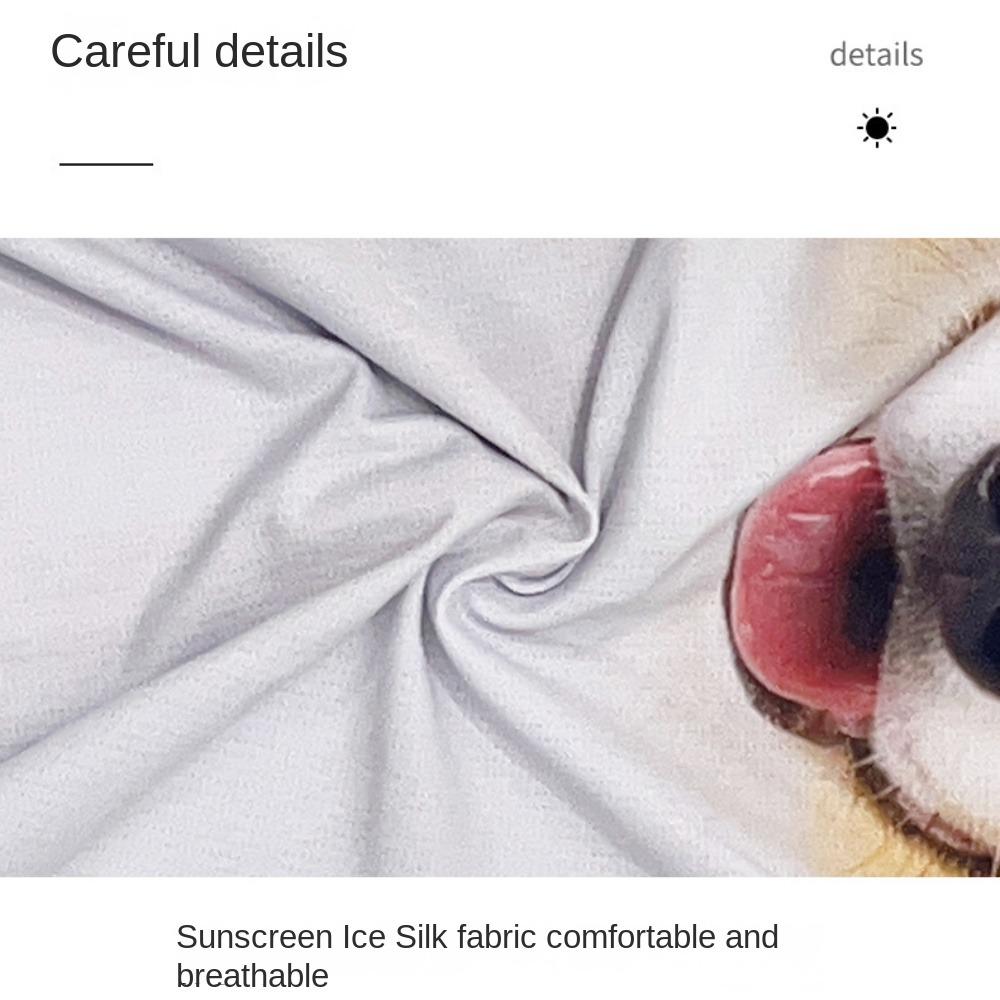 Эластичный шарф для лица с животными, висячие уши, велосипедная Балаклава, шелковая бандана для мужчин и женщин