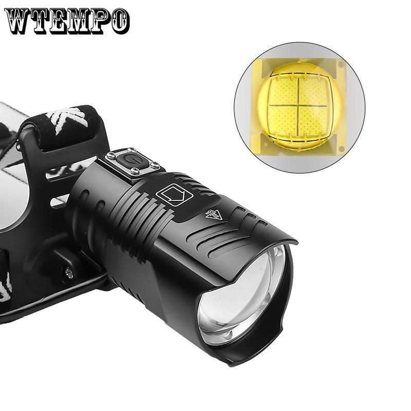 P100 Мощный налобный фонарь, супер яркий, с дистанционным зондированием, перезаряжаемый фонарик с зумом, фонарь для кемпинга, рыбалки, шахтерской лампы