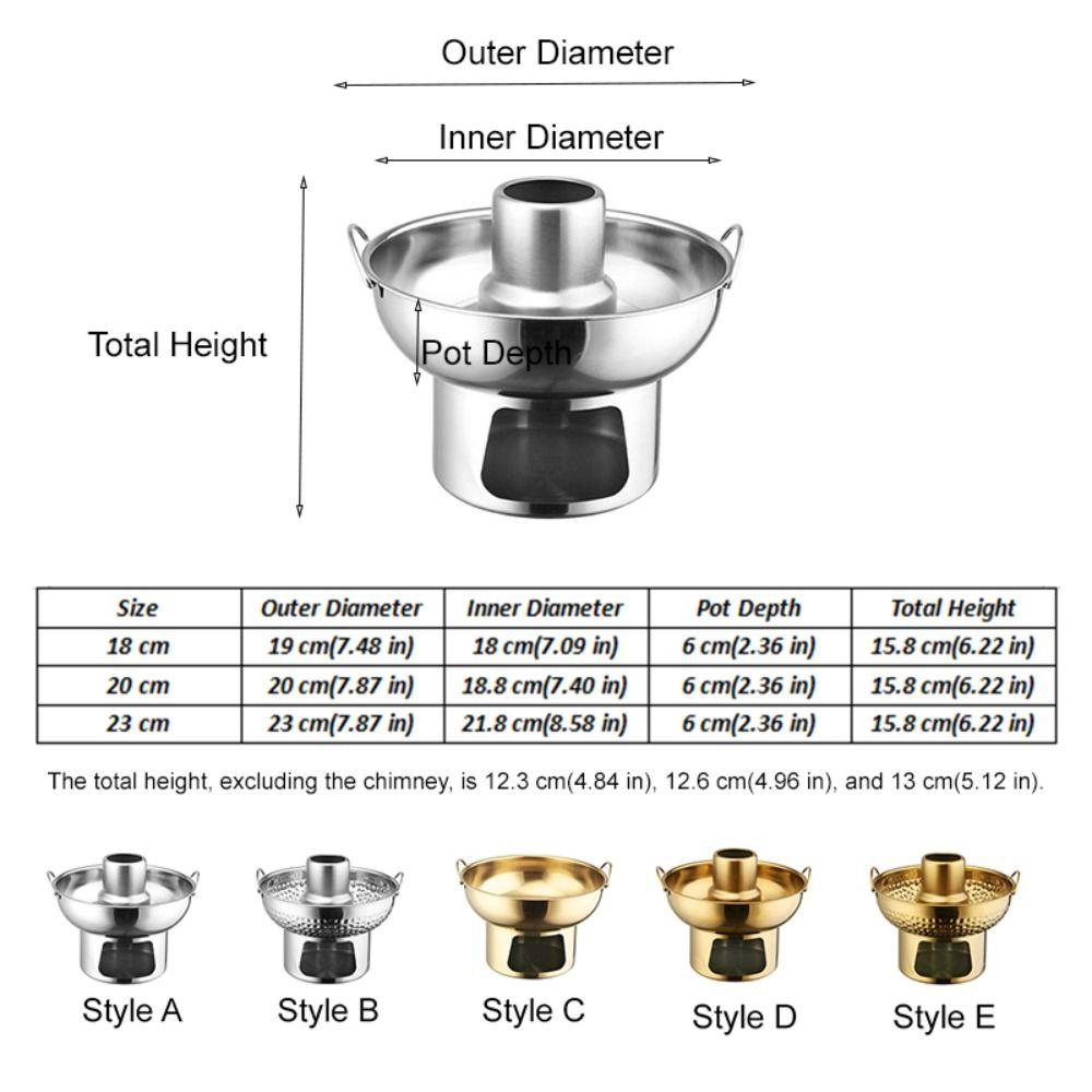 Double Ear Dessert Hotpot Thickened Charcoal Hot Pot Trendy Tom Yum Hot Pot Restaurants