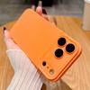 Оригинальный оранжевый чехол из жидкого силикона для iPhone 17 Pro Max 16 17 Pro 13 14 15 12 11 Pro Max, конфетный матовый, противоударный Coque