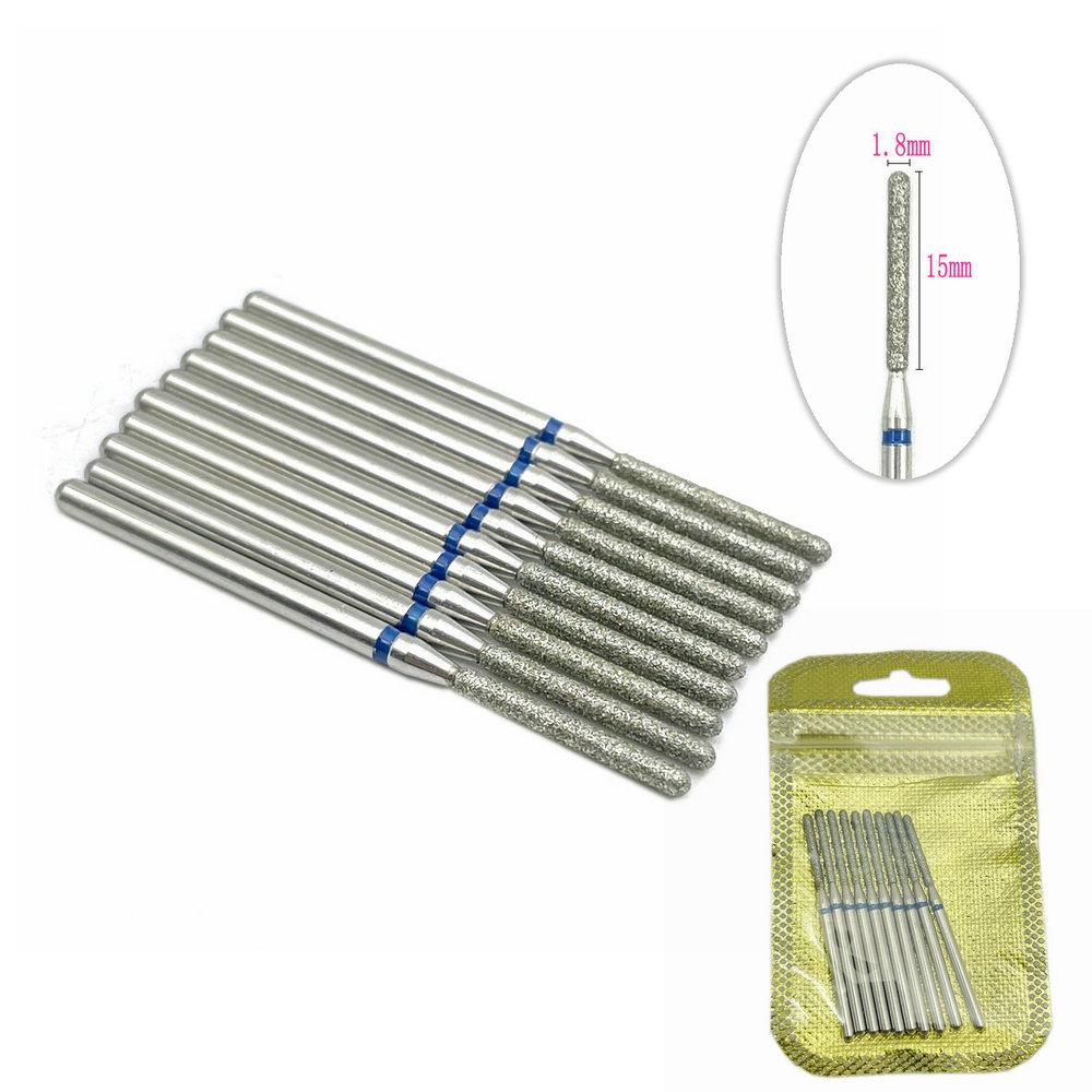 10pc/set Nail Drill Bit Rotary Bits Daimond Nail Polisher For Electric Manicure Machine Milling Cutter Bur Nail Art Tool Accessories