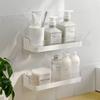 No Nail Bathroom Storage Rack Wall Mounted Bathroom Shelf Practical Toiletries Holder  Cosmetic
