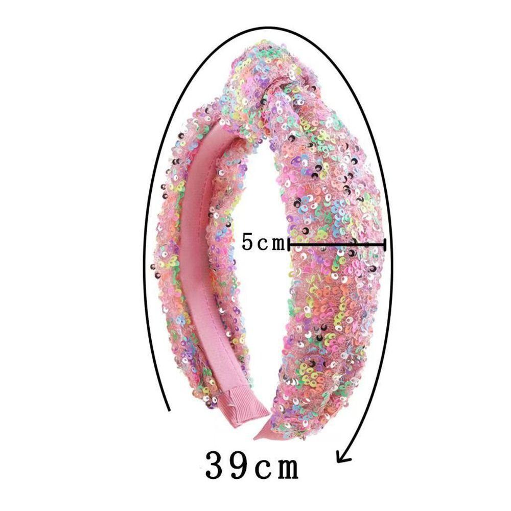 Cute Sequin Knot Headband Sweet Wash Face Hair Bands Hair Hoop Women Girls Hair Accessories