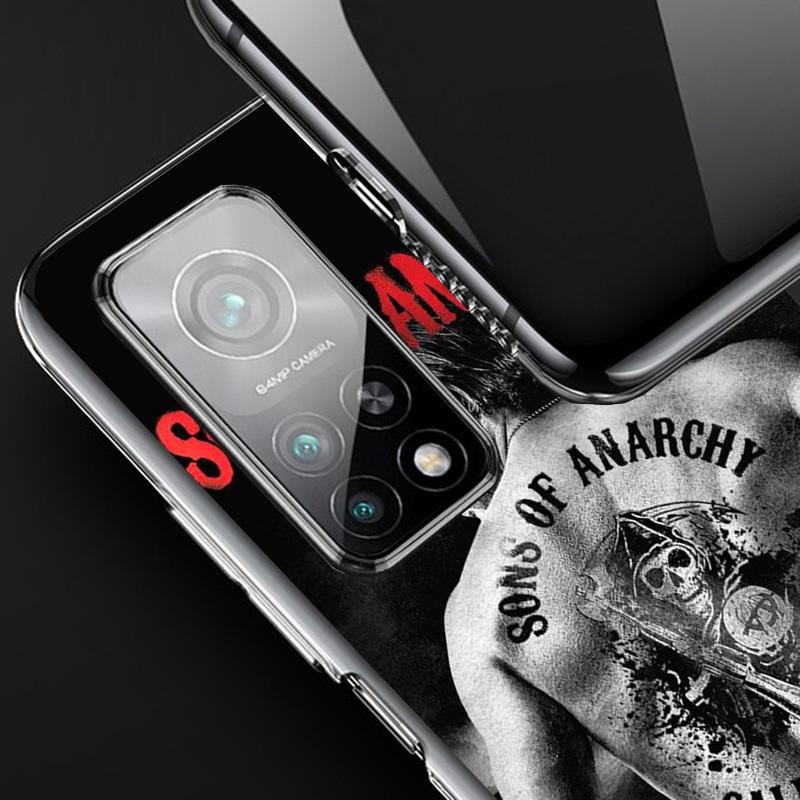 Чехол для телефона Sons Of Anarchy Черный Чехол для телефона для Xiaomi Redmi Note 15 14 14S 13 Pro Plus 12 12S 11S 11E 10S 10 11T 5G Уникальный