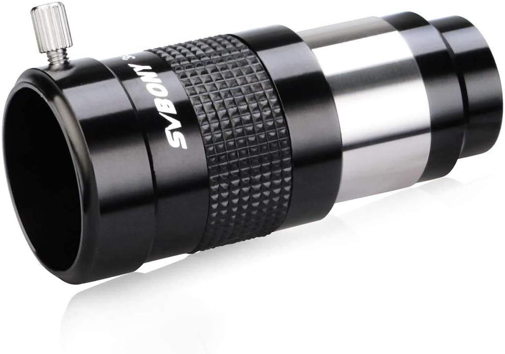 Svbony Barlow Lens Correction Lens 3x Chromatic Aberration Inch Diameter Multiplier Mirror Telescope Adapter for Astronomical Photography Black