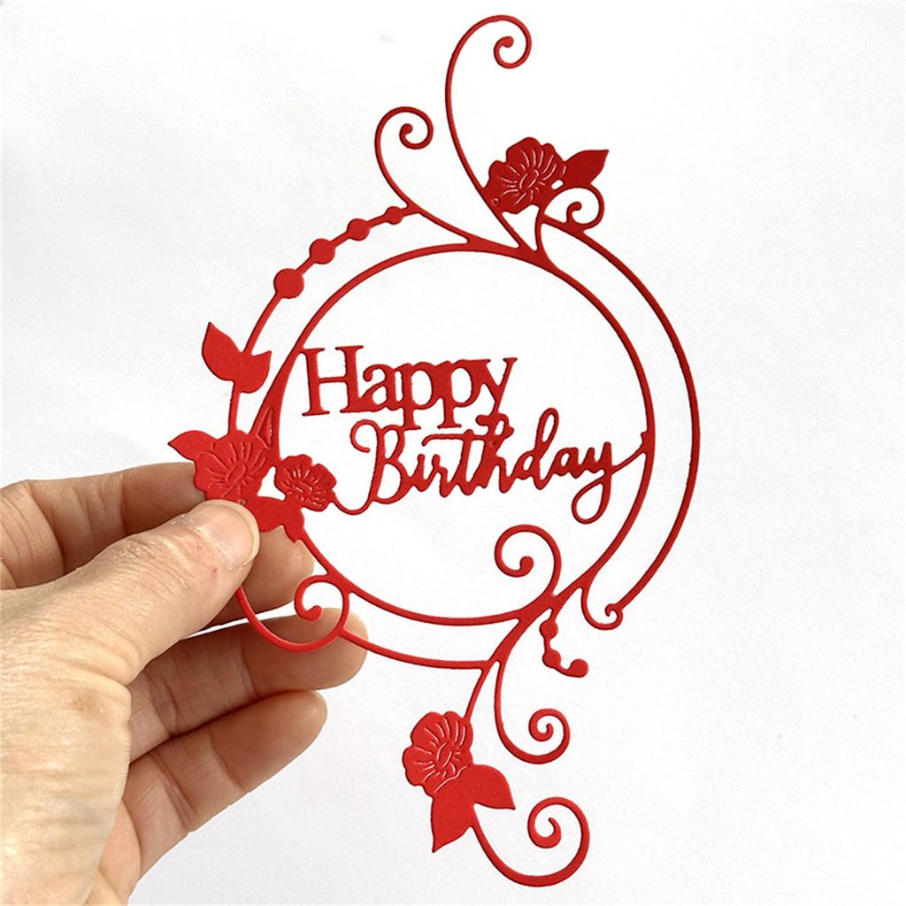 Венок на день рождения Шаблон для вырубки из углеродистой стали Декоративный эмбоссирующий бумажный штамп для скрапбукинга Фотоальбома Изготовления открыток