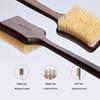 Бамбуковая щетка для ванны с щетиной кабана