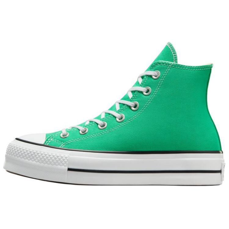 Converse Кеды Chuck Taylor All Star Lift Устойчивые к истиранию Высокие холщовые Женские Зеленые Белые A09393C