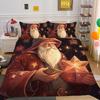 Christmas Printed Comforter Cover Set Twin Size Bedspreads Polyester Superior Fashion Cute Home Bedding