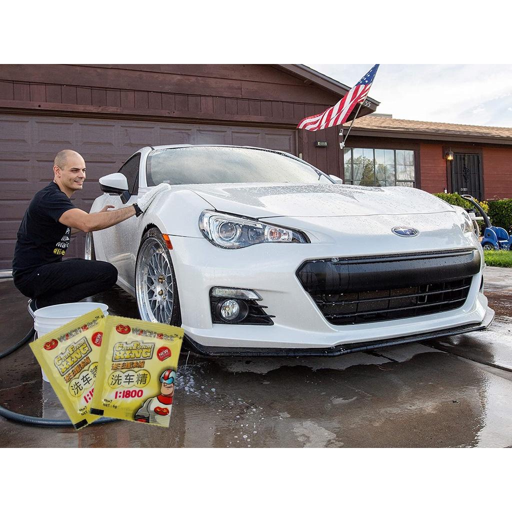 Экологичный концентрированный порошок для мытья автомобилей с высокой очищающей способностью и пенообразованием, 1:1800 Коэффициент