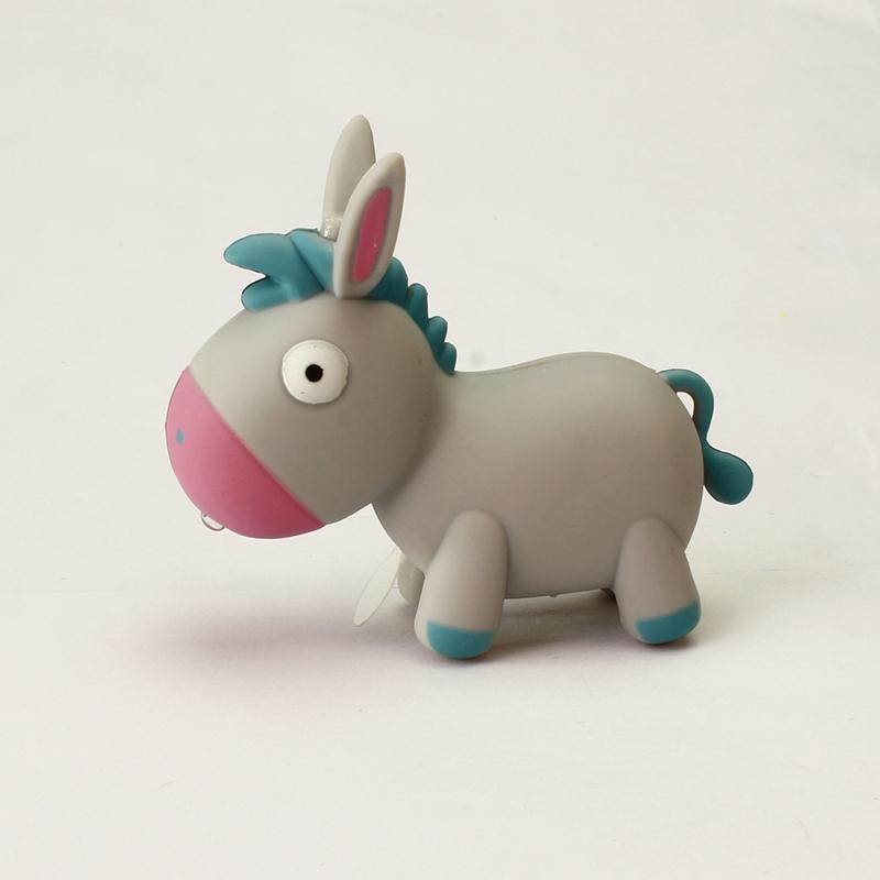 Милый ослик, светодиодный брелок, мини-фонарик, звуковой брелок, детские игрушки с героями мультфильмов