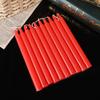 10 Pack Red and White Emergency Candles for Home Power Outage Lighting Long Pole Cylinder Candleless Candlelight Dinner