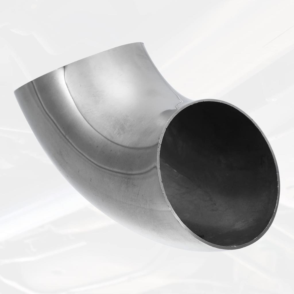 uxcell Отвод из нержавеющей стали SS304 90 градусов, изготовленный методом дорновой гибки, выпускной патрубок для автомобиля