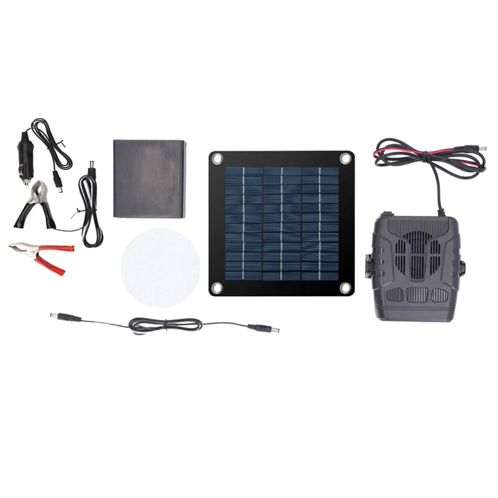 20W Solar Powered Portable Winter Windshield Deicer Drying and Heating 12V 2A Windshield Defogger Window Defroster Heating Fan