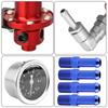 Регулируемый регулятор давления топлива Автомобильные аксессуары Переоборудование транспортного средства Топливный нагнетатель Алюминий Универсальный с комплектом манометров