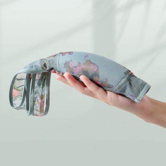 Женский бюстгальтер среднего возраста, бесшовный тонкий ледяной шелк, охлаждающий цветочный принт, беспроводной, не зацепляющийся, пуш-ап, бюстгальтер для повседневного ношения для мам