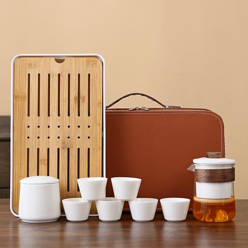 Persimmon Ruyi Travel Tea Set Holiday Activities Gift Set Company Business Souvenir Printed and Sent to Customers
