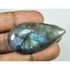 76Cts.  Лабрадорит Груша Мульти Кабошон Свободный Натуральный Драгоценный Камень 26X49X7ММ SK-1299