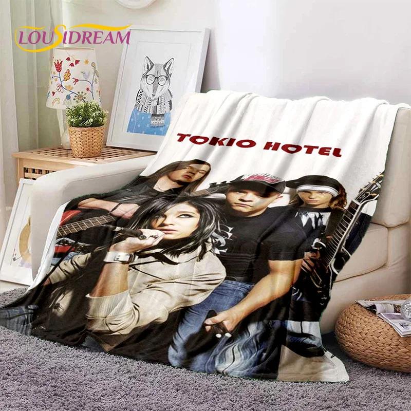 Rock Band Tokio Hotel Билл Каулитц Мягкое фланелевое одеяло для кровати, спальни, дивана, пикника, Плед для укрытия, активного отдыха на природе, подарок