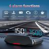 Car Head-up Display C7B OBDII Windshield Speed Projector Electronics Obd2 Temperature Meter with 6 Alarms for Gasoline Vehicles