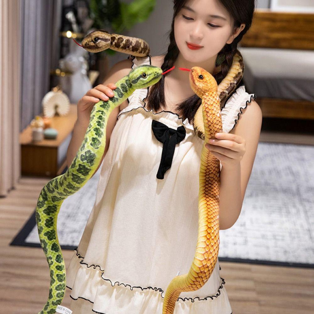 Fake Anaconda Simulated Snake Plush Toy Little Snake Snake Stuffed Plush Doll Mischievous