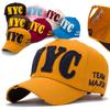 Вышивка Broken Hole NYC Бейсболка Регулируемая Хлопок Стирка Snapback Бейсболка Хип-хоп Потертая Выцветшая Кепка