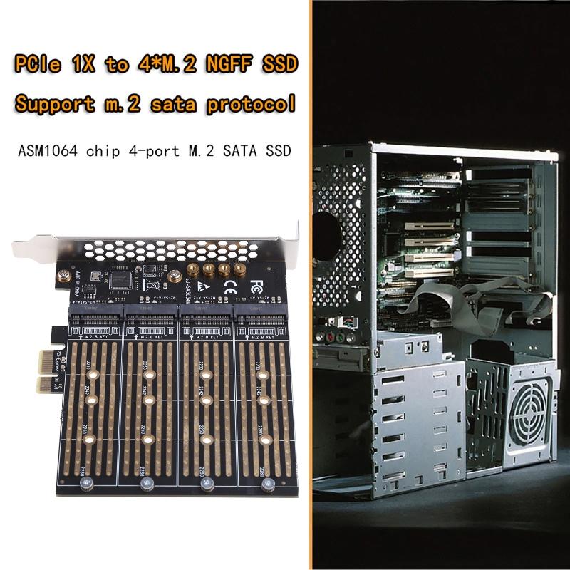 PCIE 1 до 4-х отсеков для m.2 B для адаптера типа ключа r SSD для PCI-E NGFF pansion Card 1 до 4 портов тендер для