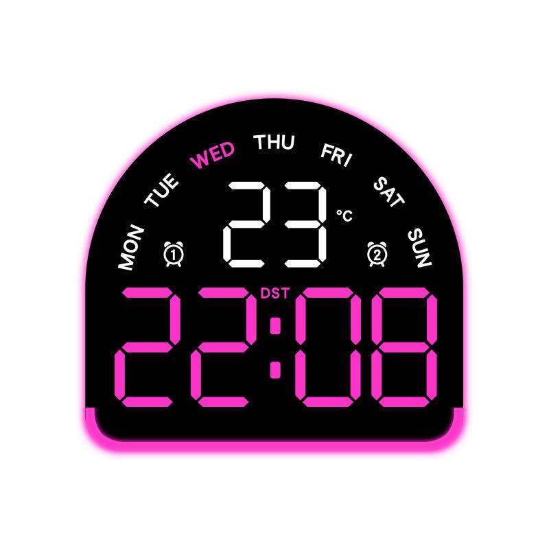 Многофункциональный светодиодный будильник с подсветкой, отображением температуры и несколькими будильниками