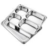 304 Stainless Steel 5-Compartment Lunch Tray