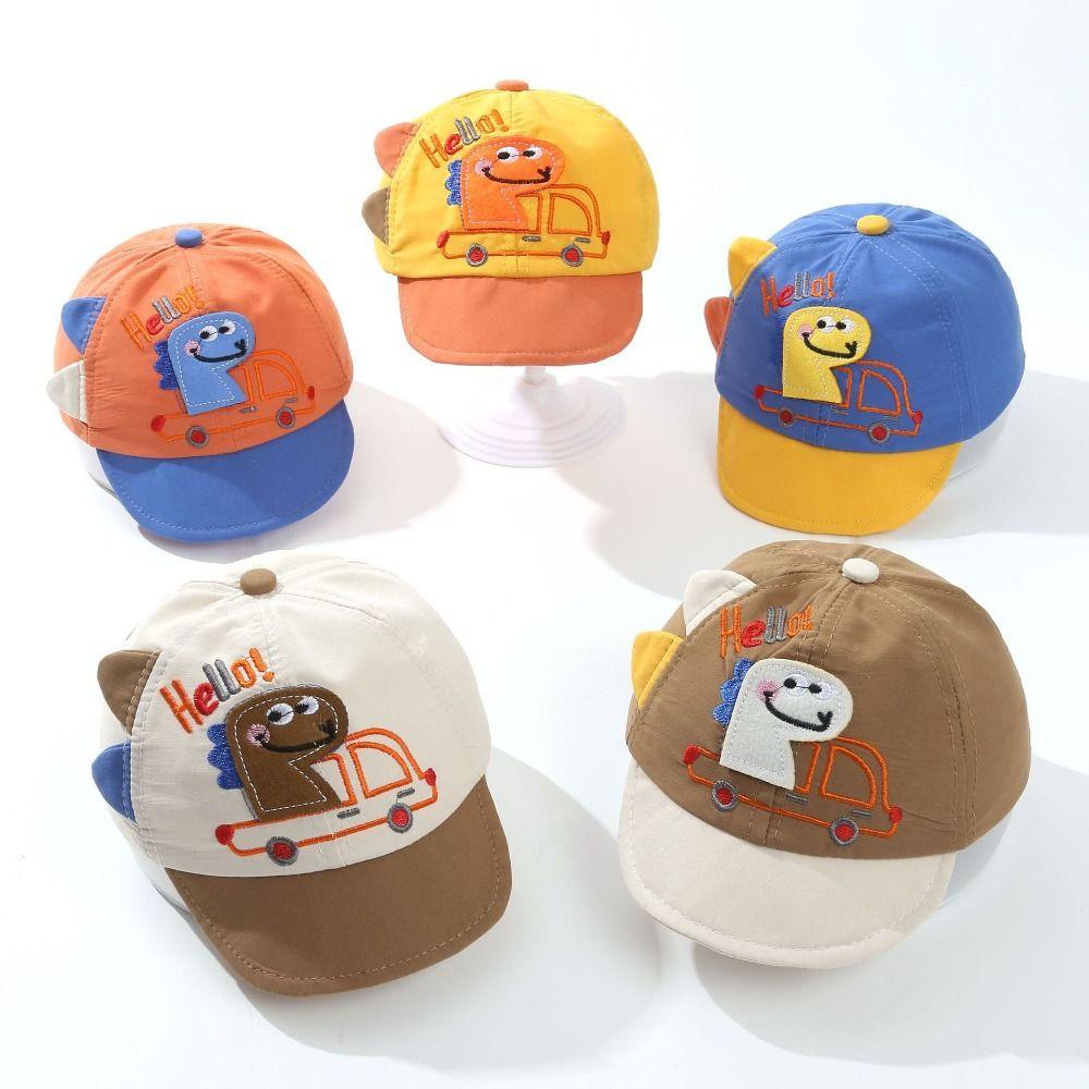Embroidery Boys' Baseball Cap Soft Brim Children Cap Cute Toddler Sun Hat  Children