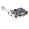 PCI Express Expansion Card Supports 10Gbps On Each Port USB Gen 2 Gen Compliant PCIe Expansion Card Standard Low Profile Compatible with and Linux