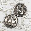 Copy Antique Greek Silver Coin Silver Plated Commemorative Coin Tigran II Kingdom of Armenia Goddess of Fate Coin