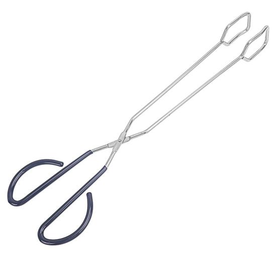 Щипцы для ножниц для еды, нержавеющая сталь, нескользящая длинная ручка, защита от ожогов, многофункциональный зажим для сервировки стейка, хлеба, углерода, гриль