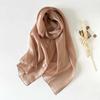 Long Chiffon Hijab Scarf Breathable Thin Large Shawl Sweet Smooth Silk Headscarf  Women