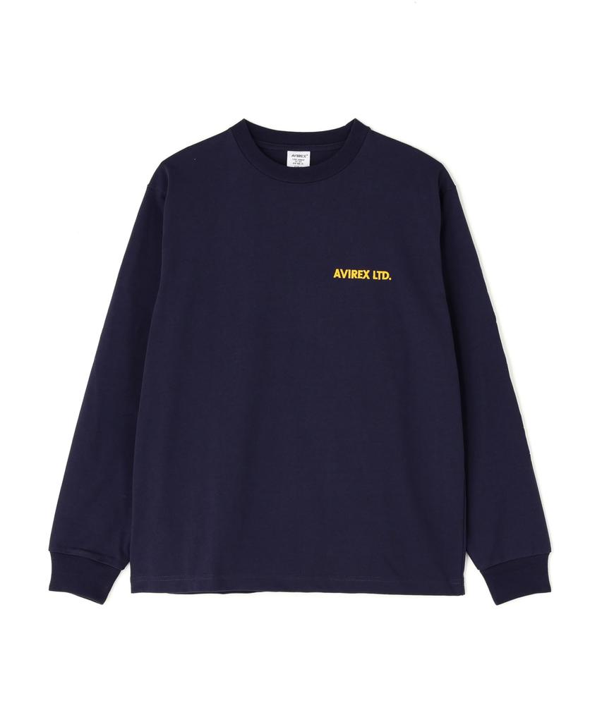 AVIREX ARMY VS NAVY GAME DAY L/S T-SHIRT Men's L 120 Navy 783-6130002