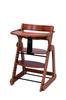 Японский детский стульчик для кормления, складной деревянный умный стульчик для кормления, 3 коричневый Складной умный стульчик, который может использоваться в течение длительного времени как