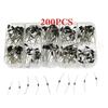 200PCS Diode Assortment Kit 10 Values Rectifier Schottky Diode 1N4001 1N4007 1N5819 Assorted Set with Storage Box